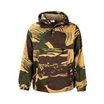 This view shows the front of the Cotton Lined Summer Anorak - Rhodesian Camo. Thumbnail.