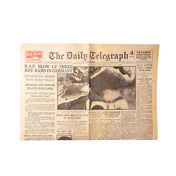 This view shows the front of the newspaper. Thumbnail.