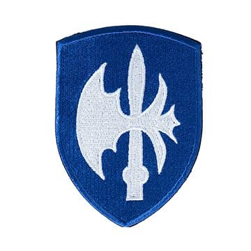 This view shows the front of the divisional patch. Thumbnail.