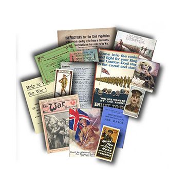 WW1 Replica Pocket Litter Packs - First World War