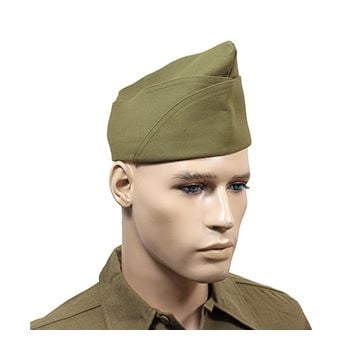 WW2 US PX Type Garrison Cap - No Piping Thumbnail