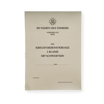 This view shows the front of the Certificate. thumbnail.