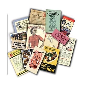 WW2 Replica Pocket Litter Packs - Home Front