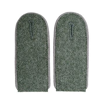 Field Grey Light Grey Piped EM Shoulder Boards - Propaganda Troops