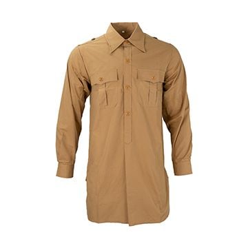 This view shows the front of the Luftwaffe DAK Tropical Shirt. thumbnail.