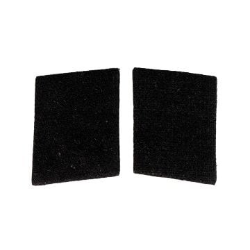 Luftwaffe RLM Airfield Construction Collar Tabs - Black