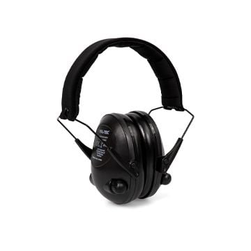 Mil-Tec Ear Defenders with Active Noise Control - Black