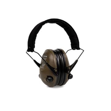 Mil-Tec Ear Defenders with Active Noise Control - Olive