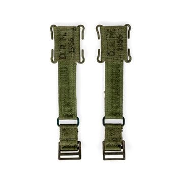 Original British Army 44 Pattern Webbing Belt Brace Attachment Pair thumbnail