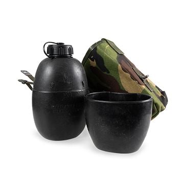 This view shows the Original British Army Water Bottle with Pouch - DPM. Thumbnail.