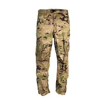 Original British Army Lightweight Waterproof Overtrousers - MTP Camo