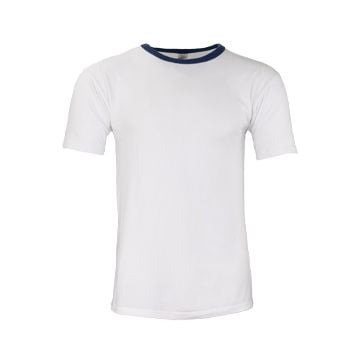 The image shows the front of an Original BW German Army T-shirt with a blue collar edge. Thumbnail.