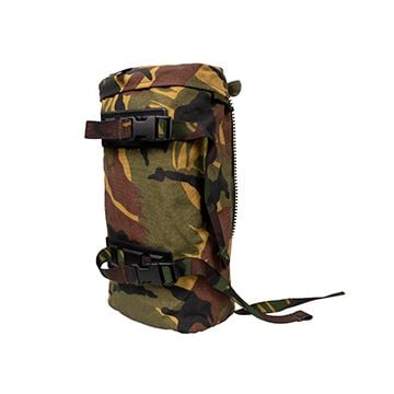This view shows the front of the Original Dutch Army Day Pack / Side Pouch Single. Thumbnail.