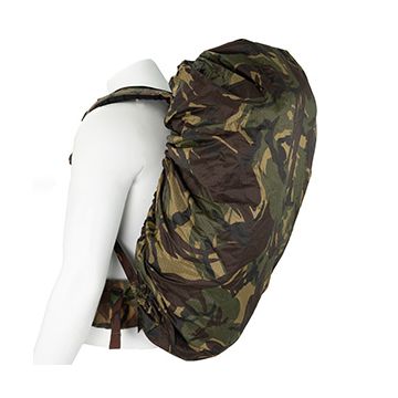 This view shows the front of the Original Dutch Army Rucksack Cover - DPM Camo. thumbnial.