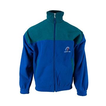 This view shows the front of the  Original French Army Sports Fleece Jacket. Thumbnail.