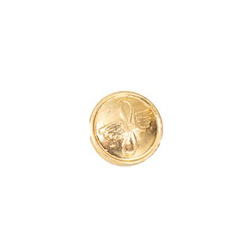 This shows the front of the Original Russian Aeroflot Gold Pilot Uniform Buttons. thumbnail.