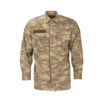 This view shows the front of the Original Turkish Army Camo Field Shirt. Thumbnail