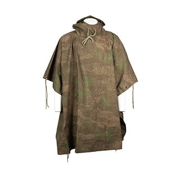 WW2 Inspired Reversible Poncho - Dull Splinter Camo
