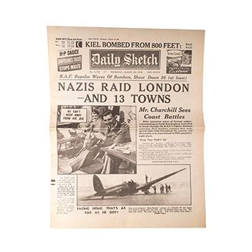 This view shows the front of the newspaper. Thumbnail.