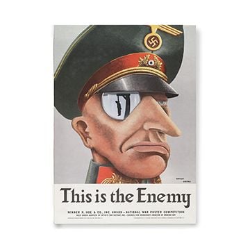 This view shows the front of the poster.