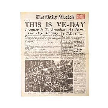 This view shows the front of the newspaper. Thumbnail.