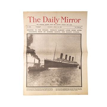 This view shows the front of the newspaper. Thumbnail.