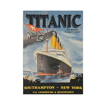 This view shows the front of the Titanic Glossy Poster. thumbnail.