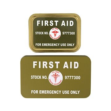 US Army First Aid Metal Tin