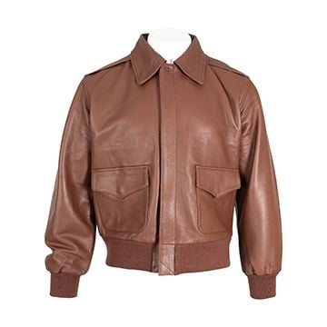 US Pilots Leather A2 Jacket – Light Brown