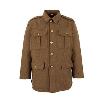 This view shows the front of the WW1 British uniform Tunic. thumbnail.
