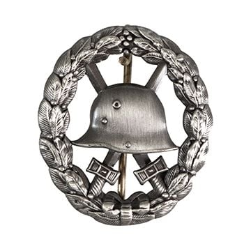 WW1 German Wound Badge Open Back - Silver