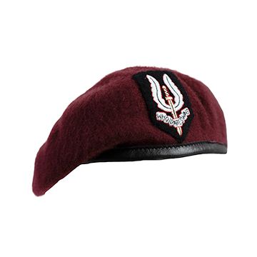 WW2 British Army Maroon SAS Beret with Badge