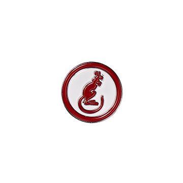 This view shows the front of the badge. thumbnail.