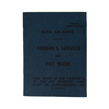 This view shows the front of the RAF Book. Thumbnail.
