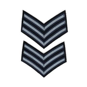 This view shows the front of the WW2 British RAF Rank Stripes - Corporal. Thumbnail.