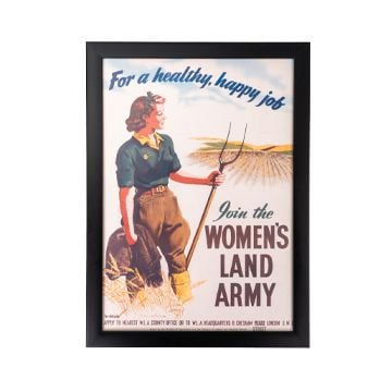 WW2 British Womens Land Army Framed Print