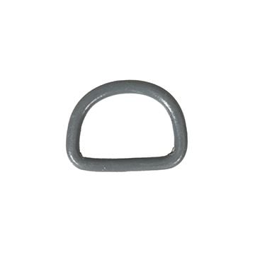 This view shows the front of the WW2 German 25mm D-Ring - Steel (Grey). Thumbnail.