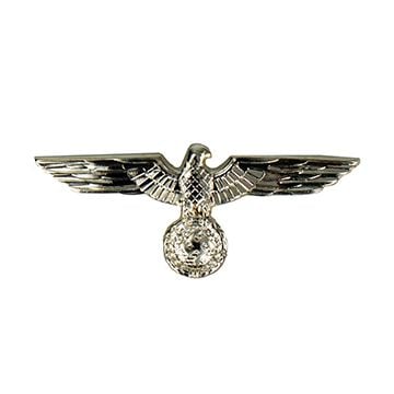 This view shows the front of the WW2 German Army Metal Cap Eagle. thumbnail.