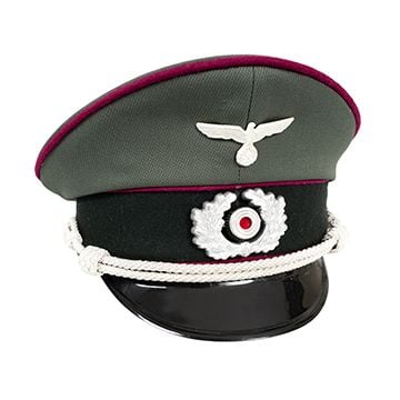 WW2 German General Staff Gabardine Visor Cap - with Insignia