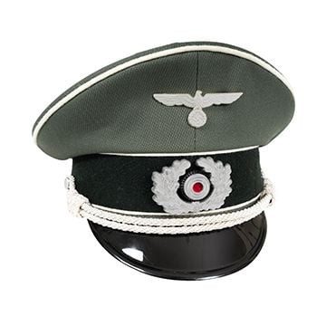 WW2 German Heer Officer Gabardine Visor Cap - with Insignia