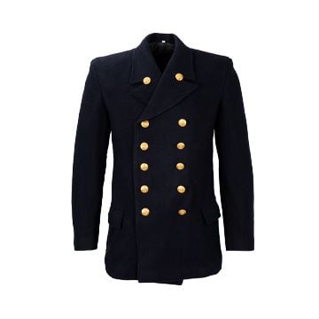 This view shows the front of the WW2 German Kriegsmarine Sailor Wool Tunic. Thumbnail.