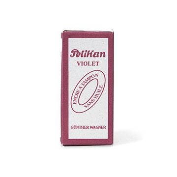This view shows the front of the WW2 German Pelikan Stamp Ink Box - Empty. thumb