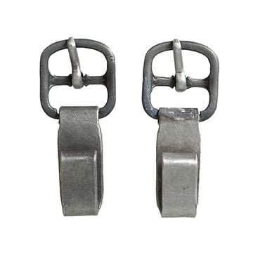 WW2 German Y-Strap Buckle - Bare (Aluminium) - Pair