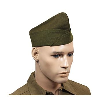 WW2 US Issue Type Garrison Cap - No Piping Thumbnail