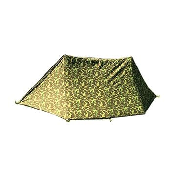 This view shows the front of the WW2 USMC Reversible Pup Tent Half - Frog Skin Camo.  Thumbnail.