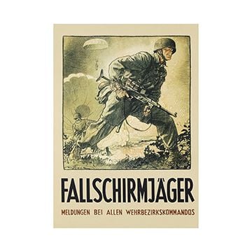 Fallschirmjager - German WW2 Poster