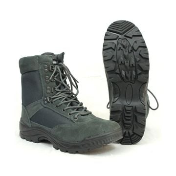 Urban Grey Tactical Army Boot with YKK Zipper - Thumbnail
