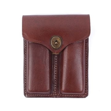 US .45 Cal Ammo Pouch - Leather Back Thumbnail