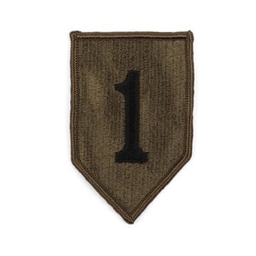 US Army 1st Infantry Division Olive and Black Patch