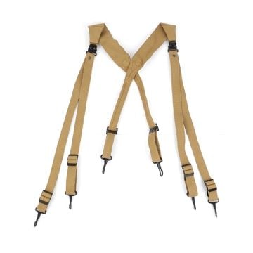 US Army M36 Khaki Combat Webbing Suspenders Thumbnail
